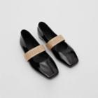 Burberry Burberry Childrens Logo Detail Patent Leather Flats, Size: 35, Black