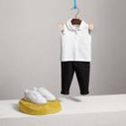 Burberry Burberry Flutter-sleeve Cotton Piqu Polo Shirt, Size: 2y, White