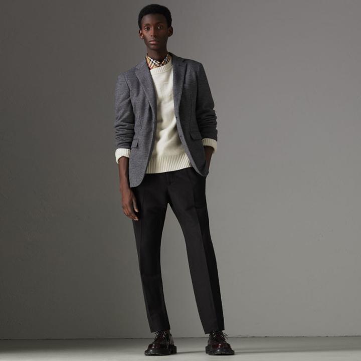 Burberry Burberry Linen Silk Tailored Trousers, Size: 34, Black