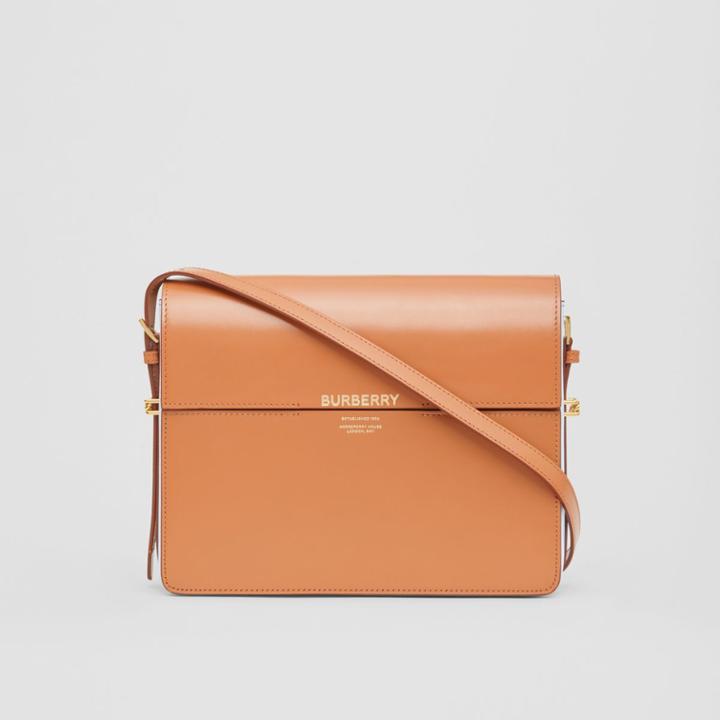 Burberry Burberry Large Two-tone Leather Grace Bag, Beige