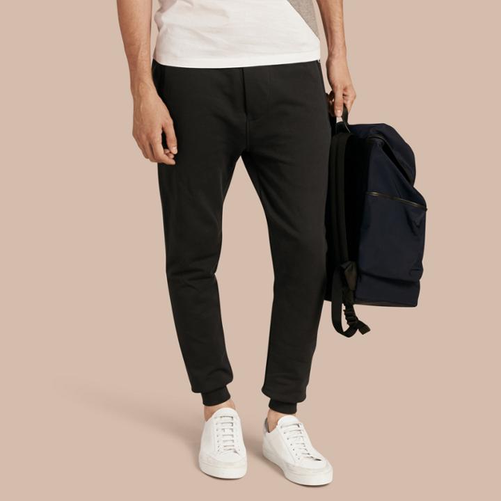 Burberry Burberry Cotton Sweat Pants, Size: M, Black