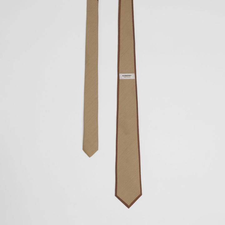 Burberry Burberry Classic Cut Logo Detail Wool Silk Tie