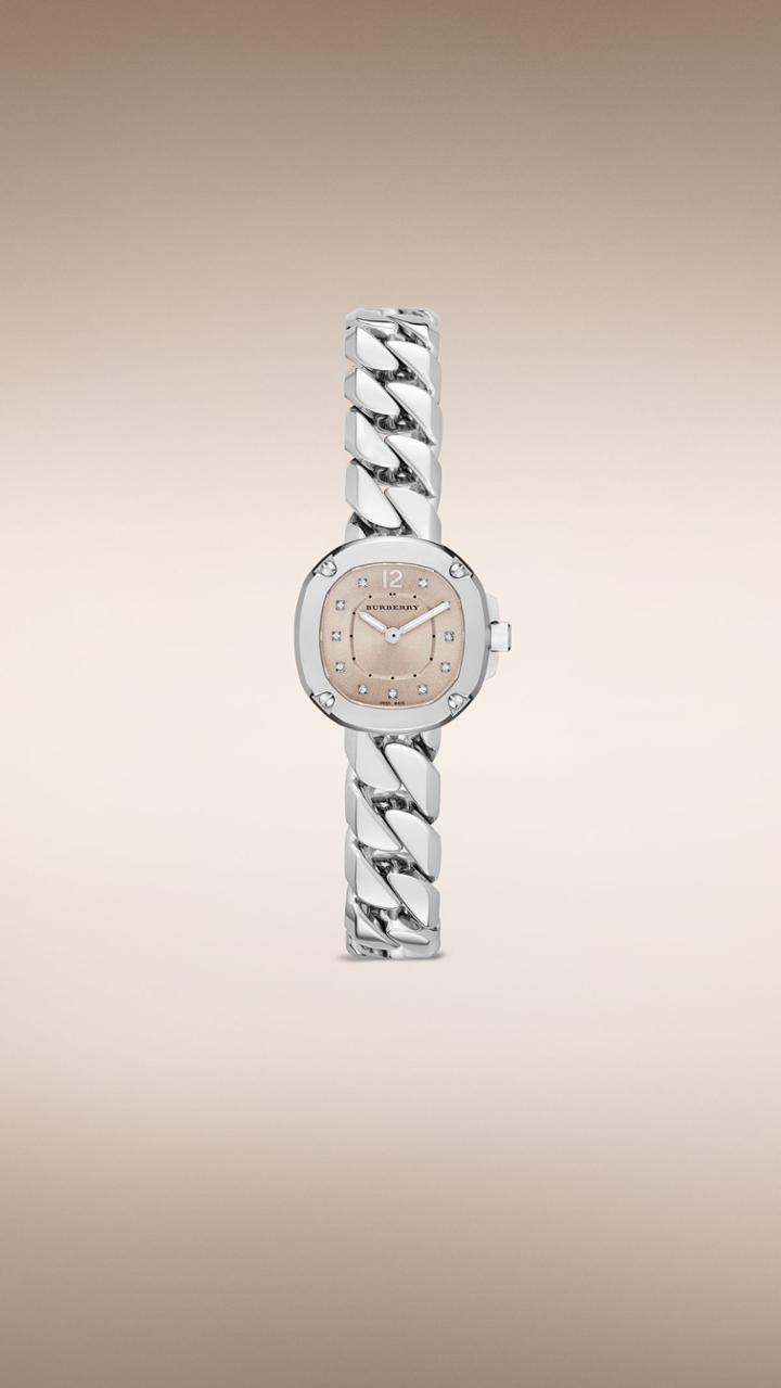 Burberry Burberry The Britain Bby1953 26mm Diamond Indexes, Blue