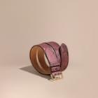 Burberry Burberry Python Belt, Size: 105, Purple