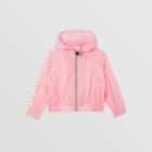 Burberry Burberry Childrens Star Detail Logo Print Lightweight Hooded Jacket, Size: 10y, Pink