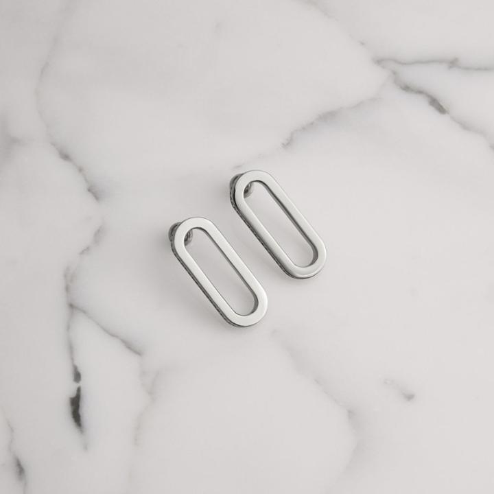Burberry Burberry Crystal Palladium-plated Link Earrings