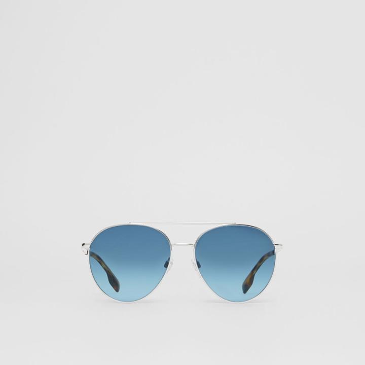Burberry Burberry Pilot Sunglasses, Blue