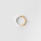Burberry Burberry Gold And Palladium-plated Nut Ring, Yellow