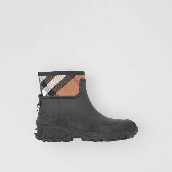 Burberry Burberry Bio-based Sole House Check Panel Rain Boots, Size: 38