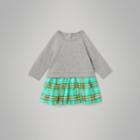 Burberry Burberry Check Cotton Sweater Dress, Size: 18m, Blue