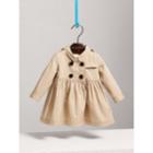 Burberry Burberry Stretch Cotton Trench Dress, Size: 9m, Yellow