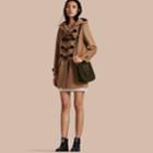 Burberry Burberry Straight Fit Duffle Coat, Size: 06, Brown