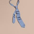 Burberry Burberry Modern Cut Silk Jacquard Tie, Blue