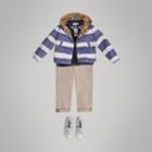Burberry Burberry Reversible Stripe And Vintage Check Cotton Jacket, Size: 8y