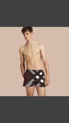 Burberry Abstract Check Swim Shorts