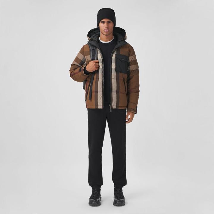 Burberry Burberry Reversible Check Nylon Puffer Jacket, Size: Xl