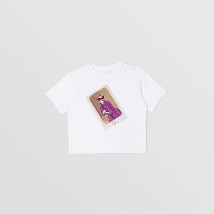 Burberry Burberry Childrens Collage Print Cotton T-shirt, Size: 2y, White