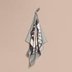 Burberry Burberry Pallas Helmet Motif Silk Square - Small, Grey