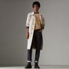 Burberry Burberry Vintage Check Panel Cotton T-shirt, Size: Xxxl, White