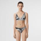 Burberry Burberry Dreamscape Print Bikini, Size: L, Black