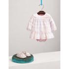 Burberry Burberry Check Cotton Tiered Dress With Bloomers, Size: 6m, Pink