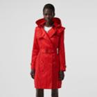 Burberry Burberry Detachable Hood Econyl Trench Coat, Size: 10, Red