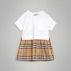 Burberry Burberry Childrens Vintage Check Cotton Dress With Bloomers, Size: 2y, White
