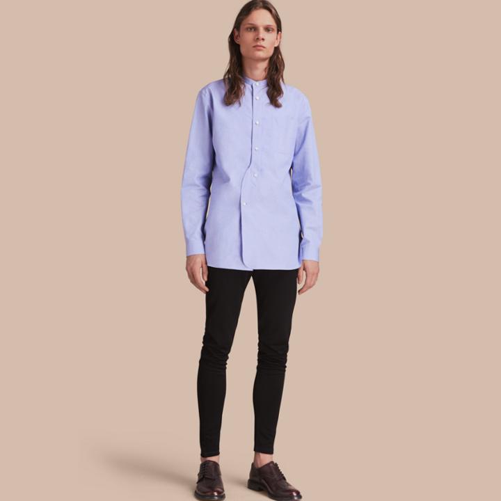 Burberry Burberry Cotton Workwear Shirt, Size: 16, Blue