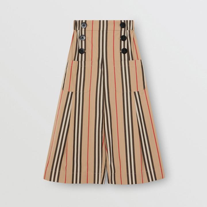 Burberry Burberry Childrens Icon Stripe Cotton Sailor Trousers, Size: 14y, Beige