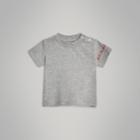 Burberry Burberry Childrens Logo Print Cotton T-shirt, Size: 12m, Grey