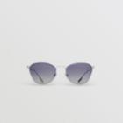 Burberry Burberry Glitter Detail Pilot Sunglasses, Blue