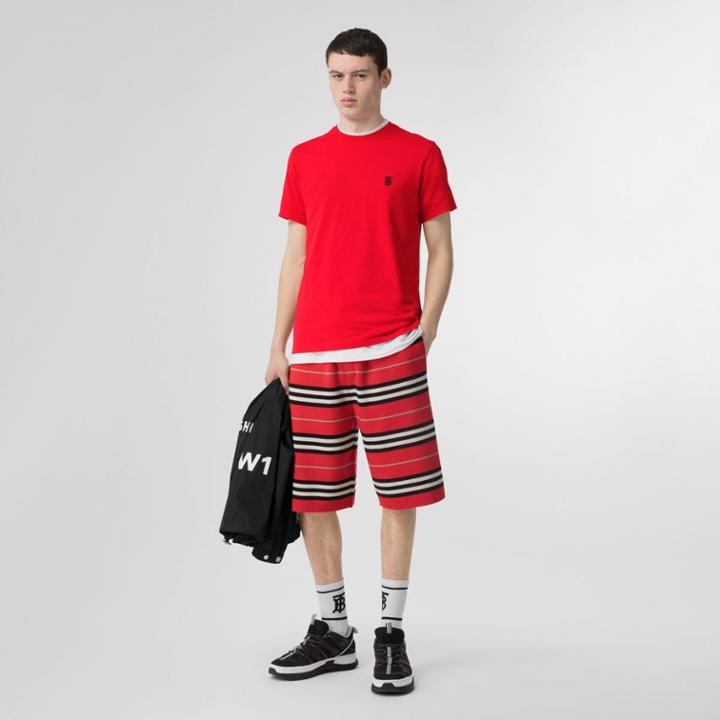 Burberry Burberry Monogram Motif Cotton T-shirt, Size: L, Red