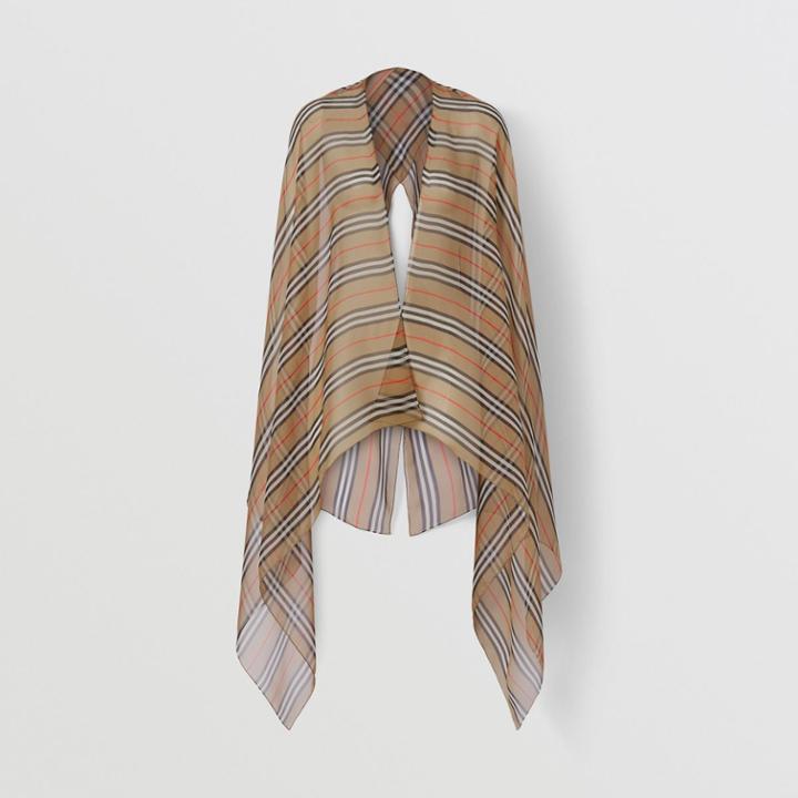 Burberry Burberry Icon Stripe Silk Chiffon Scarf