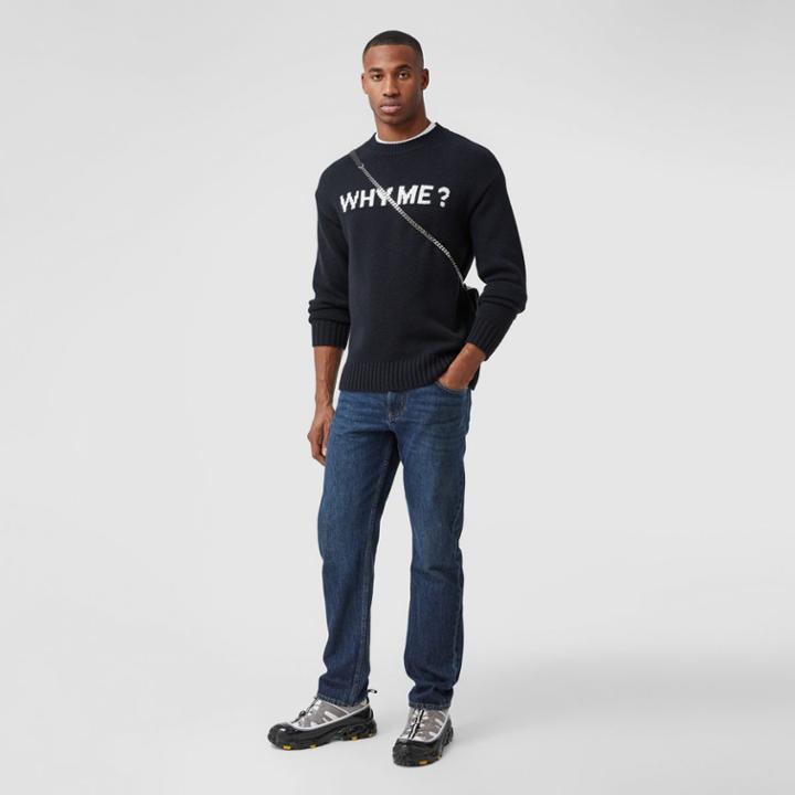 Burberry Burberry Straight Fit Washed Jeans, Size: 32r, Blue