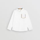 Burberry Burberry Childrens Check Detail Cotton Oxford Shirt, Size: 12y, White