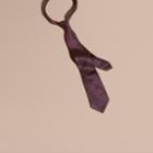 Burberry Burberry Modern Cut Leaf Jacquard Silk Tie, Beige