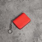 Burberry Burberry Link Detail Leather Id Card Case Charm, Red
