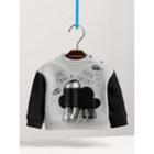 Burberry Burberry Weather Motif Cotton Sweatshirt, Size: 18m, Black
