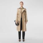 Burberry Burberry Check Cotton Gabardine Trench Coat, Size: 04