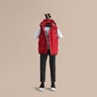 Burberry Burberry Down-filled Hooded Gilet, Size: 10y, Red