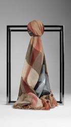 Burberry Check Modal Cashmere And Silk Scarf