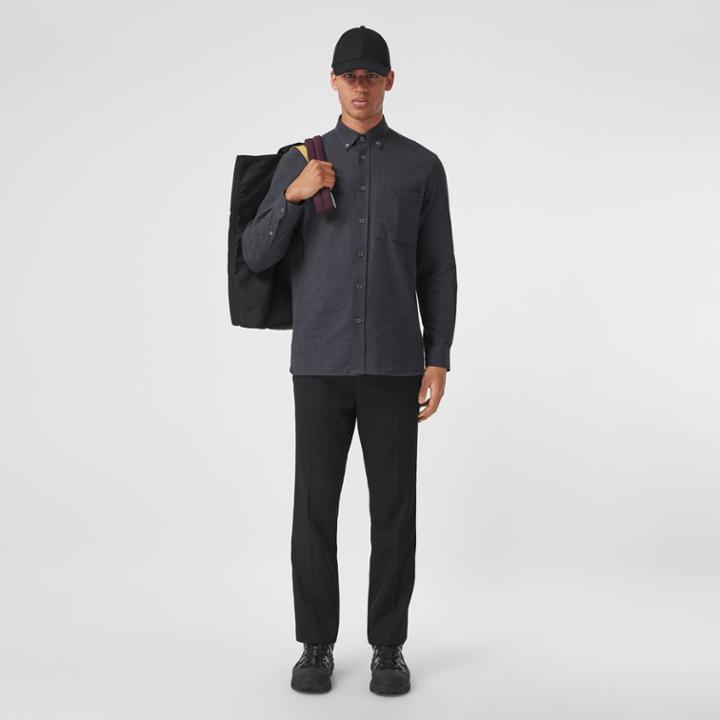 Burberry Burberry Button-down Collar Cotton Flannel Shirt