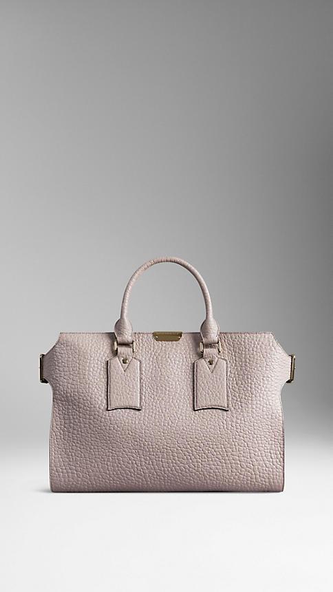 Burberry Large Signature Grain Leather Tote Bag