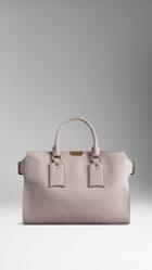 Burberry Large Signature Grain Leather Tote Bag