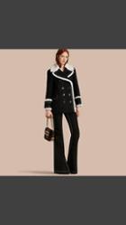 Burberry Shearling-trimmed Wool Cashmere Blend Pea Coat