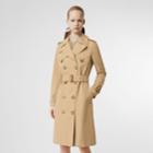 Burberry Burberry The Islington Trench Coat, Size: 0, Yellow