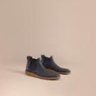 Burberry Burberry Leather Chelsea Boot, Size: 44, Blue