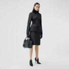 Burberry Burberry Diamond Quilted A-line Skirt, Size: 08, Black
