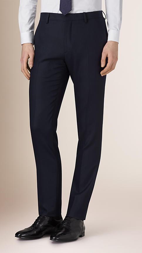 Burberry Slim Fit Travel Tailoring Wool Trousers
