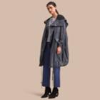Burberry Burberry Oversize Technical Packaway Parka With Hood, Blue